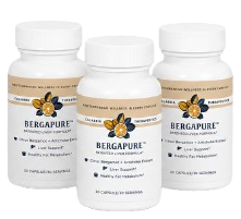 BergaPure patented liver formula bottle